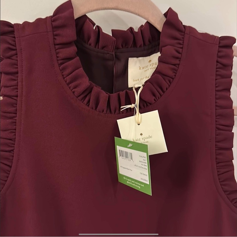 ✨🆕✨Brand New Kate Spade Ruffle Fit and Flare Dress - Picture 3 of 4